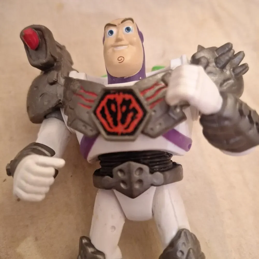 Disney Pixar Toy Story Buzz Lightyear Figure Time Forgot Battle Armor 4 In.